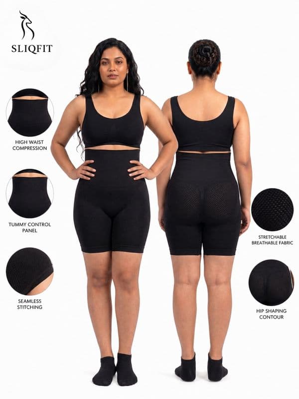 Seamless Tummy Thigh Slimming Shapewear for Women